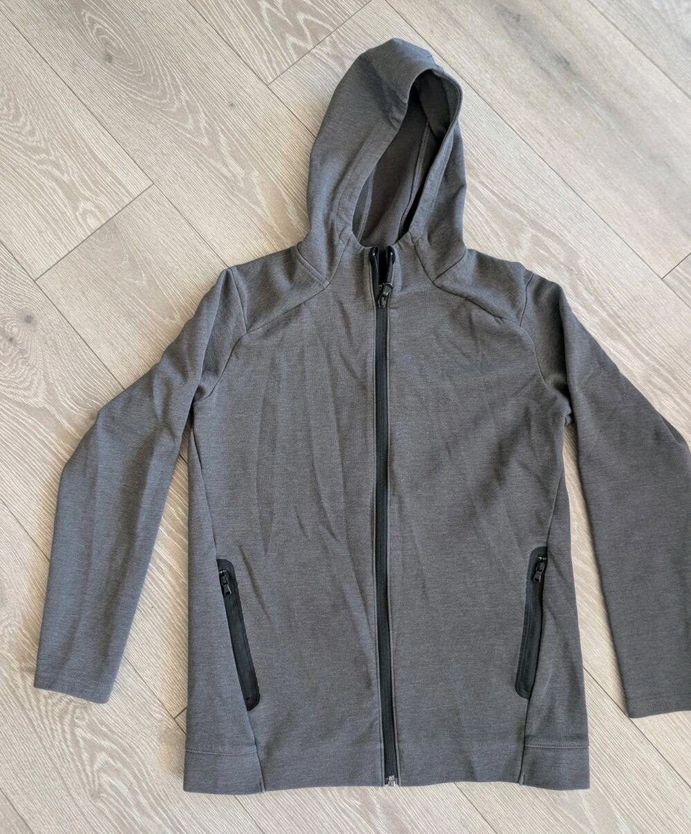 size XL Old Navy Boys Gray Dynamic fleece Long Sleeve Full-Zip Sweatshirt